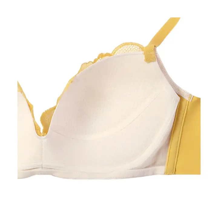 優々ブラ640 ノンワイヤーブラジャー【一部カラーSALE】, イエロー, product image number 3