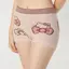【WEB/アウトレット限定】スロギーG063 ハローキティ 1分丈ニットパンツ, オレンジ, model image number 0