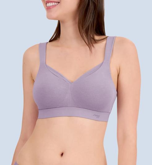 Triumph SLOGGI BASIC SPORTY COOL เสื้อชั้นในแบบคัพทรงบาง - Sea fog - ไม่มีโครง