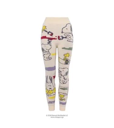 スロギー Warmer SNOOPY G083 ９分丈ニットパンツ