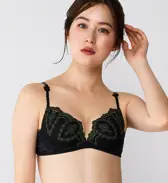 フロラーレ リュクス5014 ブラジャー(パッドなし), ブラック, model image number 0