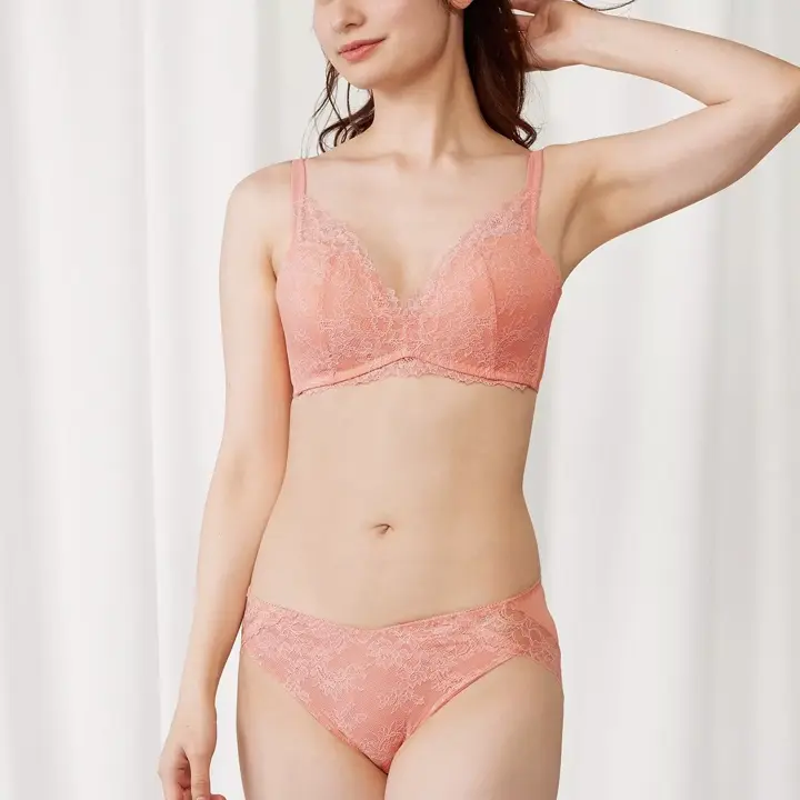 【SALE】スマート バランス602 ノンワイヤーブラジャー, オレンジ, model image number 1