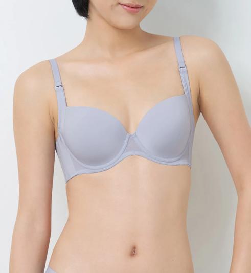 Triumph Invisible Inside-Out  เสื้อชั้นในมีโครง คัพทรงโฟม PU แบบบาง - Smoky lilac - มีโครง