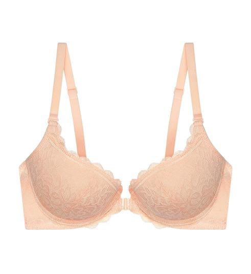 Triumph SIMPLY FASHION BLOSSOM WIRED PUSH UP FRONT FASTENING BRA - Orange highlight - Push Up Bra