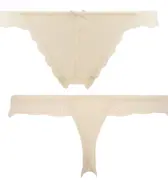 【SALE】デイジーレース ストリング, ホワイト, product image number 1