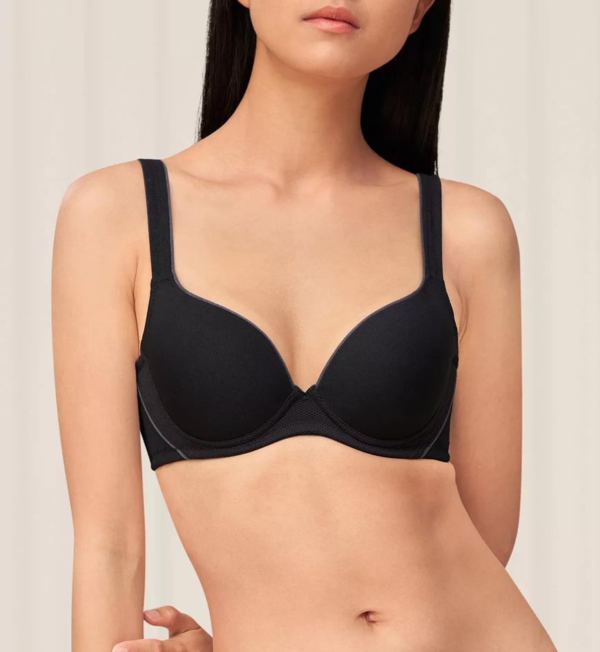 Triumph Soft Invisible Wired Padded Bra - Black - T-Shirt Bra