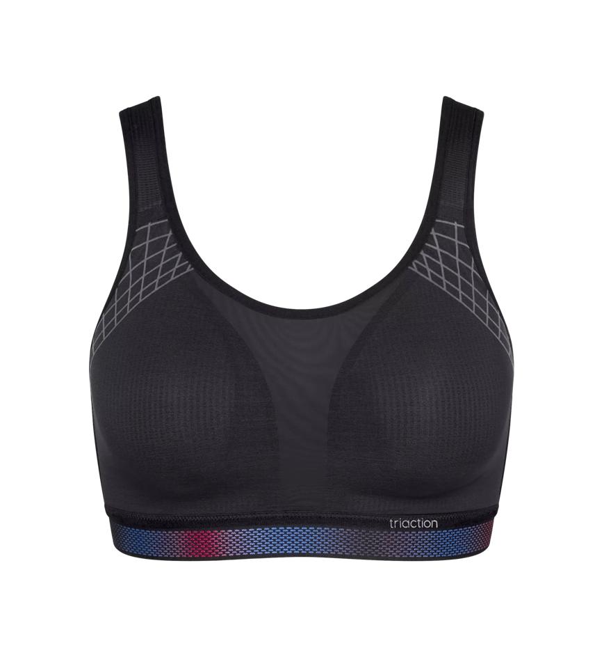 Triumph TRIACTION CARDIO FLOW MINIMISER BRA - Black - Minimiser