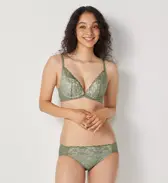 夢みるブラ(R) ノンワイヤー ブラ＆ショーツセット ドリームデイリリー【一部カラーSALE】, , model image number 4