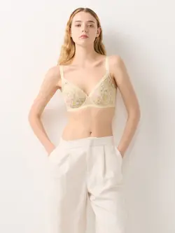 小さくしたいブラ 無理なく着やせ635 ブラジャー(パッドなし)