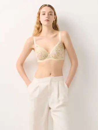 小さくしたいブラ 無理なく着やせ635 ブラジャー(パッドなし)