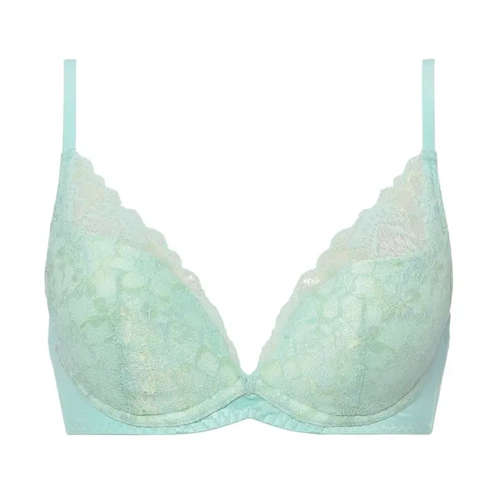 夢みるブラ(R) ノンワイヤー ブラ＆ショーツセット ドリームデイリリー【一部カラーSALE】, グリーン, product image number 0