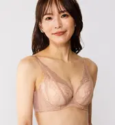 天使のブラ スリムライン632 ブラジャー【一部カラーSALE】, ベージュ, model image number 0