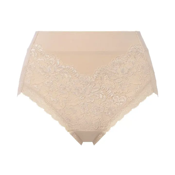 メイクアップボディ6000 はきこみ深めショーツ, ベージュ, product image number 0