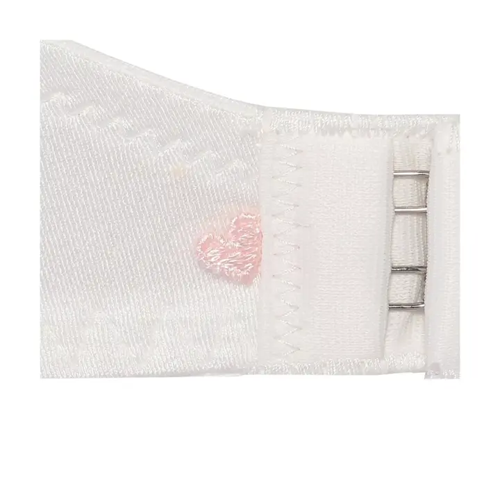 【SALE】夢みるブラ ノンワイヤー スリムライン ラブブロッサムズ, ホワイト, product image number 1