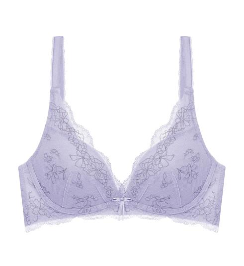 Triumph Tri-Air Lite Luna เสื้อชั้นในไม่มีโครง ดันทรง แบบดีฟวี - Lavender - สินค้าใหม่