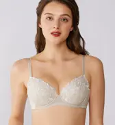 トリンプ プレミアム ゴールドレーベル4006 ブラジャー【一部カラーSALE】, ベージュ, model image number 0