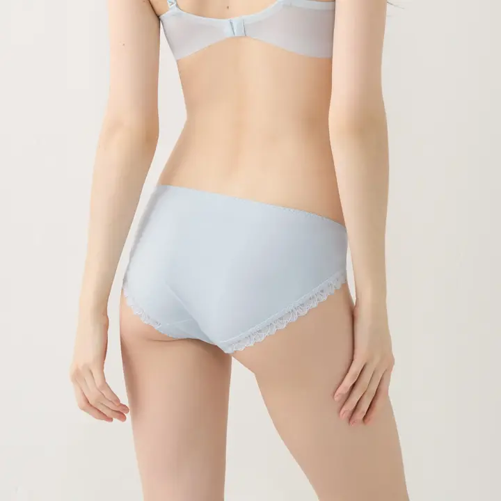 天使のブラ さら凛スリム654 レギュラーショーツ, ブルー, model image number 2