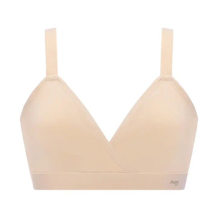 スロギー フリー オールラウンド ハーフトップブラ ラージ, ベージュ, product image number 0