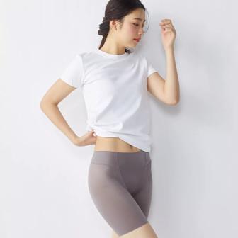 スムースショーツ ロング 3分丈ロングショーツ, , model image number 1