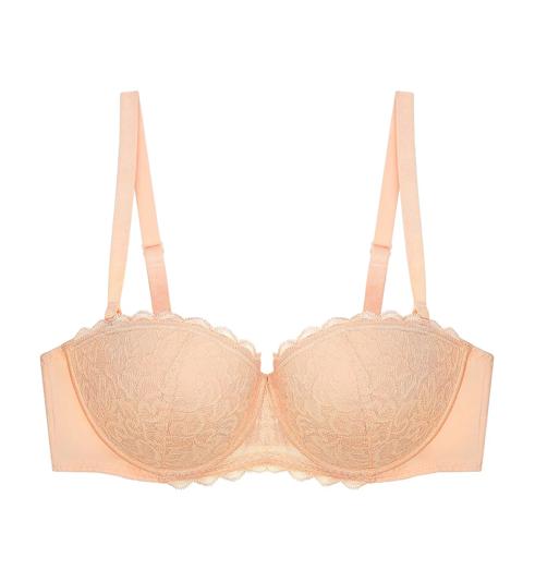 Triumph SIMPLY FASHION BLOSSOM WIRED PADDED DETACHABLE BRA - Orange highlight - Strapless\/Convertible Bra