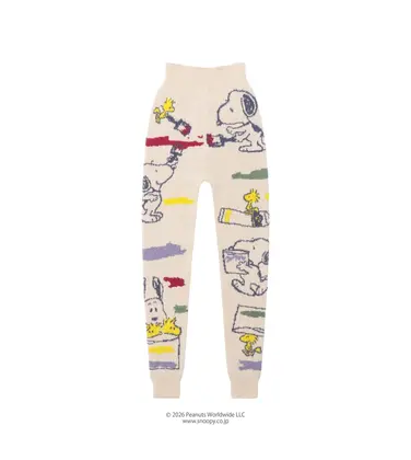 スロギー Warmer SNOOPY G083 ９分丈ニットパンツ