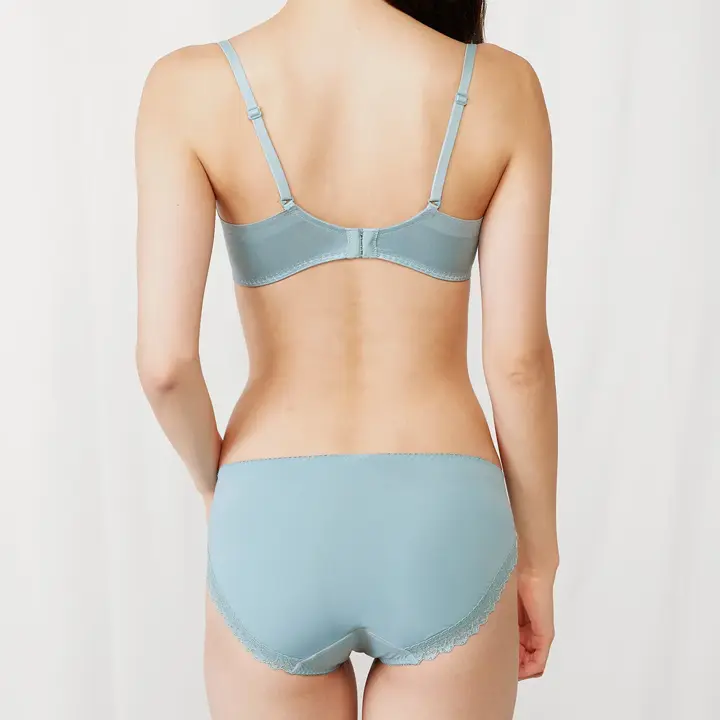 【SALE】天使のブラ 30周年限定デザイン619 ブラジャー, ブルー, model image number 3