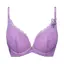 【SALE】夢みるブラ(R) DeepV マイフラワー, パープル, product image number 0