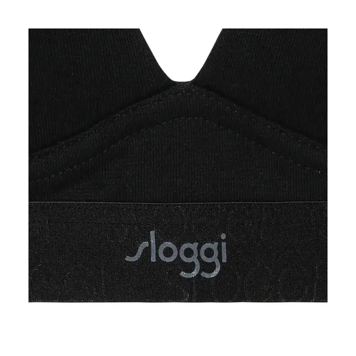 スロギー ゴーコットン ハーフトップ, ブラック, product image number 1