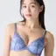 ナチュラルユーブラ ブラジャー ガーデニアウィスパー, ブルー, model image number 0