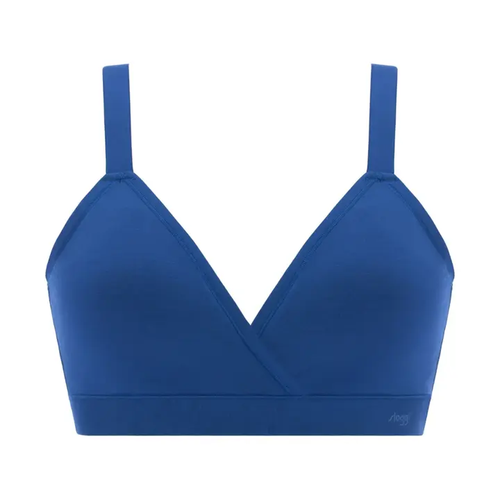 スロギー フリー オールラウンド ハーフトップブラ ラージ, ブルー, product image number 0