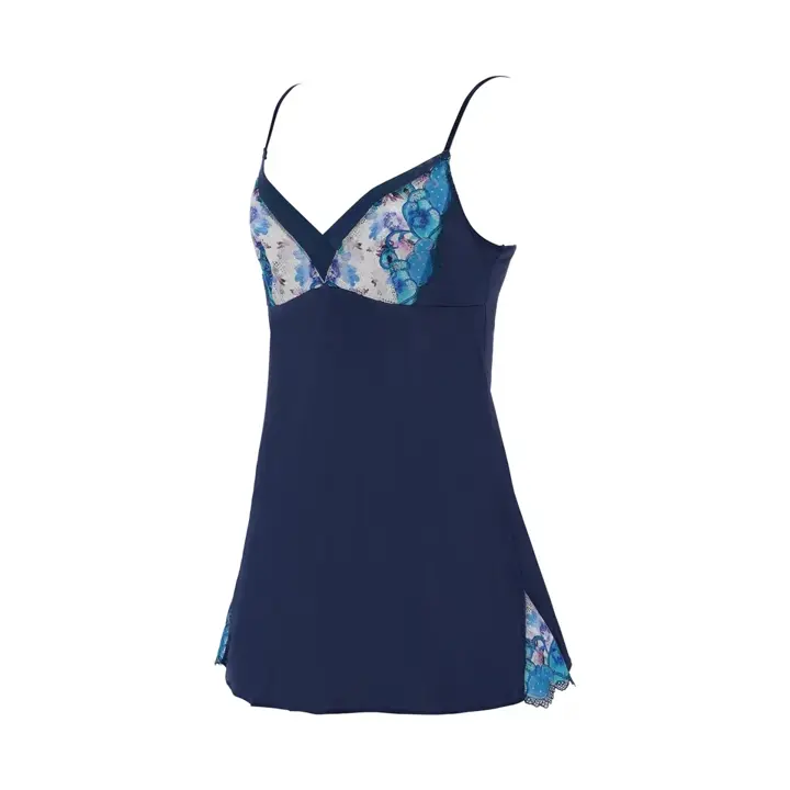 【SALE】レッドレーベル バイ トリンプ0120 ロングキャミソール, ブルー, product image number 2