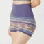 【SALE】スロギー “ほっ”とあったか(ニット柄) ハラマキ付きニットパンツ, パープル, model image number 0