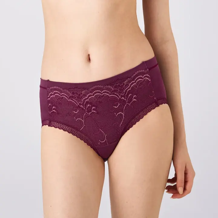 ゴールドレーベル バイ トリンプ4007 はきこみ普通ショーツ, レッド, model image number 0