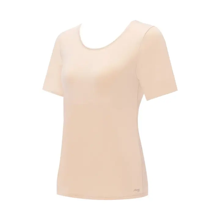 スロギー フリー オールラウンド カップ付き３分袖トップ, ベージュ, product image number 2