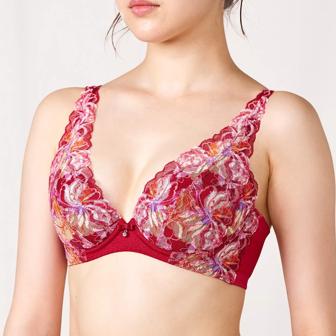 【SALE】天使のブラ(R) スリムライン582 ブラジャー2, レッド, model image number 4