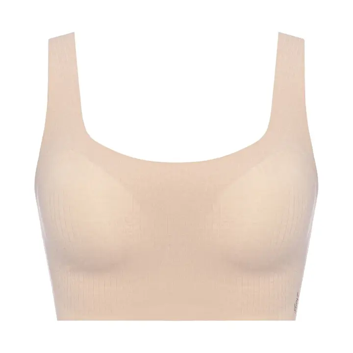 スロギー ゼロフィール オーガニックコットン ハーフトップ, ベージュ, product image number 0