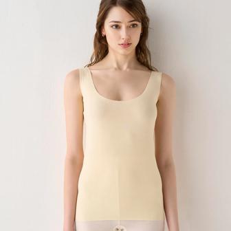 【SALE】すっきりインナー5340 トップ, イエロー, model
