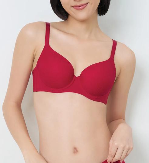 Triumph Simply Everyday Chic Wired 3\/4 Cup Padded Bra - Paprika red - Wired
