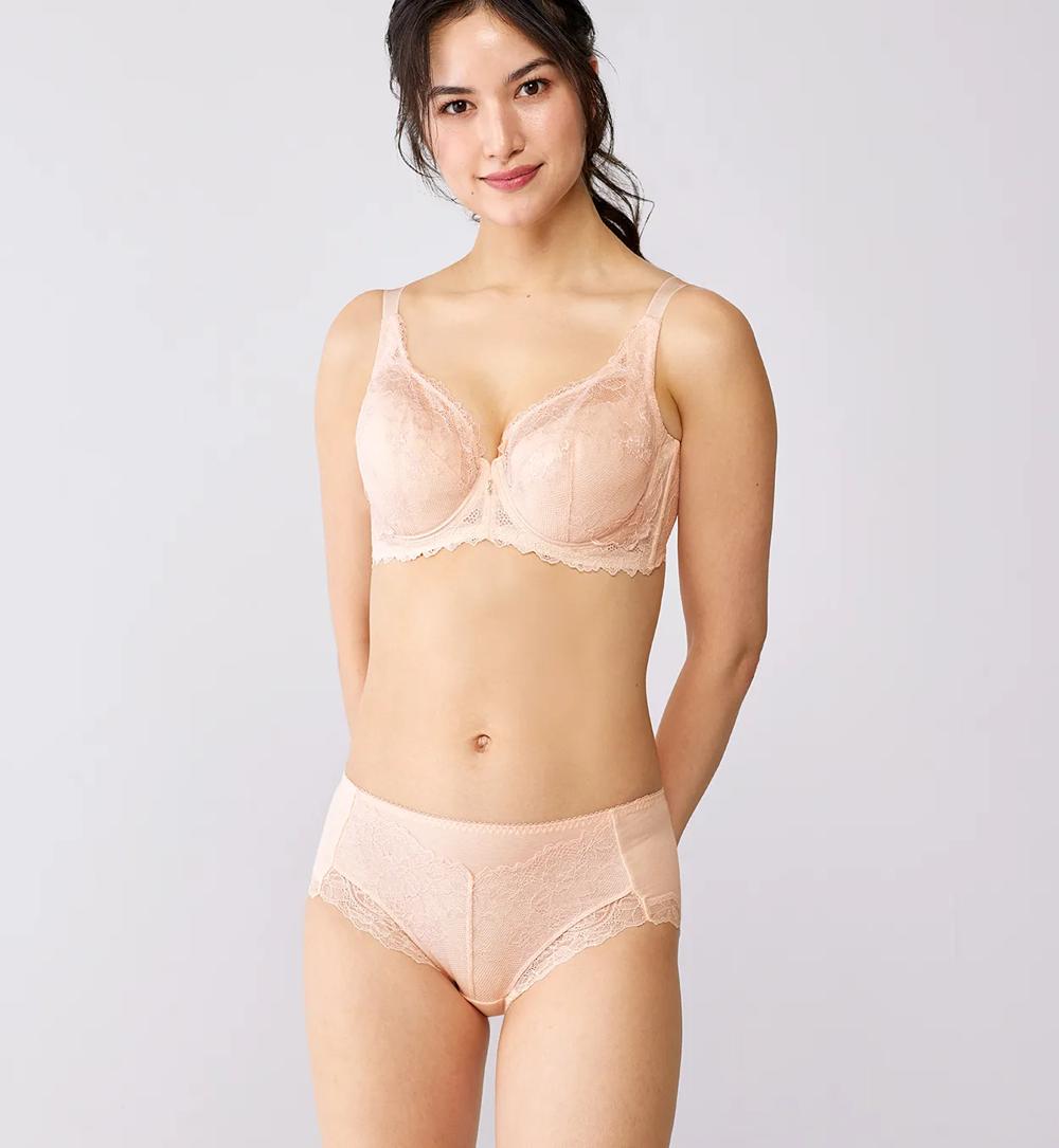 レッドレーベル バイ トリンプ0115 フルカップブラジャー(パッドなし)【一部カラーSALE】, オレンジ, model image number 1