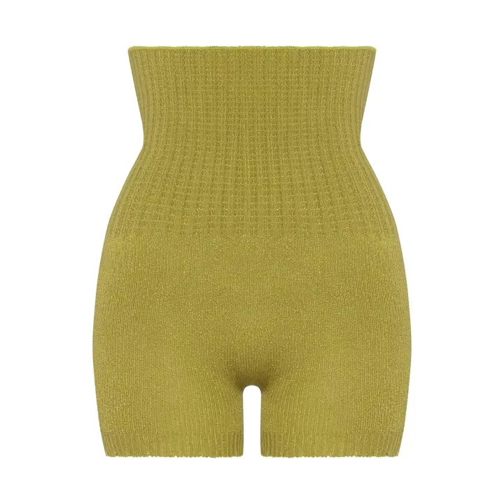 スロギー “ほっ”とアイテム(ミニウォーマー) ハラマキ付きニットパンツ, グリーン, product image number 0