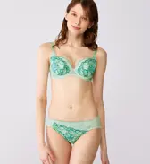 【SALE】天使のブラ 魔法のハリ感626 ブラジャー, グリーン, model image number 1