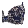 【WEB限定】美胸ソフトブラ クラッシーペタルズ ブラ＆ショーツセット, ブルー, swatch