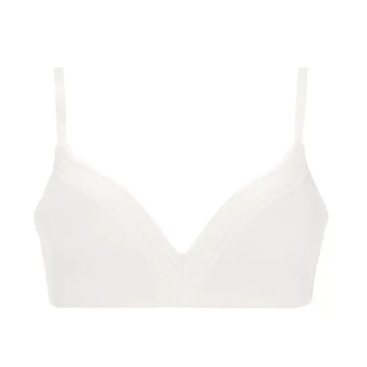 スロギー ワオ エンブレイス ノンワイヤーブラジャー HU【一部カラーSALE】, ホワイト, product image number 0