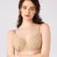 小さくしたいブラ 無理なく着やせ645 ブラジャー(パッドなし), ベージュ, model image number 0
