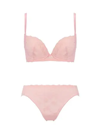 【WEB/アウトレット限定】きゅっと寄せブラ ブラ＆ショーツセット スウィンギングブーケ