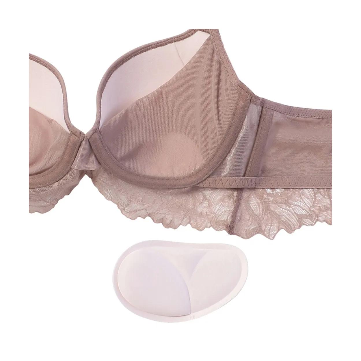 ナチュラルユーブラ スムースタイプ ブラジャー ガーデニアウィスパー, ブラウン, product image number 3