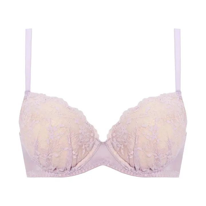 夢みるブラ ライト ブラジャー フローラルミスト, パープル, product image number 0