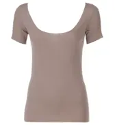 【SALE】肌あたりよくあたたかい5130 3分袖トップ, グレー, product image number 0