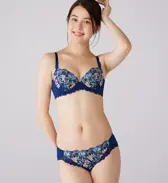 レッドレーベル バイ トリンプ0124 ブラジャー, ブルー, model image number 1