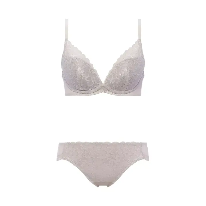 夢みるブラ(R) ノンワイヤー ブラ＆ショーツセット ドリームデイリリー【一部カラーSALE】, ホワイト, product image number 2